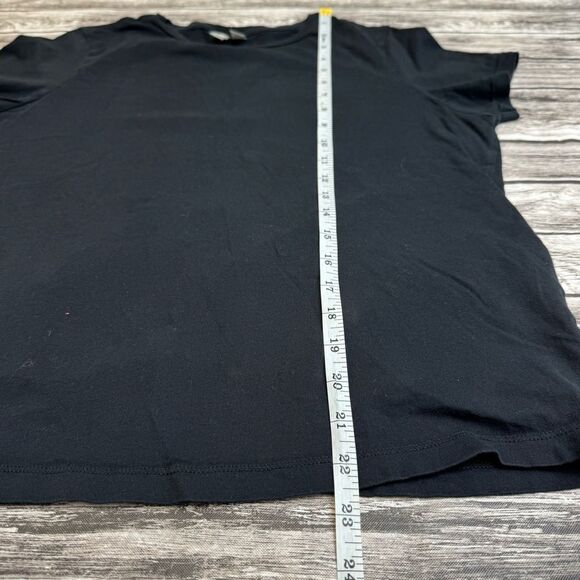 ASOS Womens Casual Basic Black Tee T Shirt 8 Pullover Lightweight Organic Cotton - Picture 9 of 12